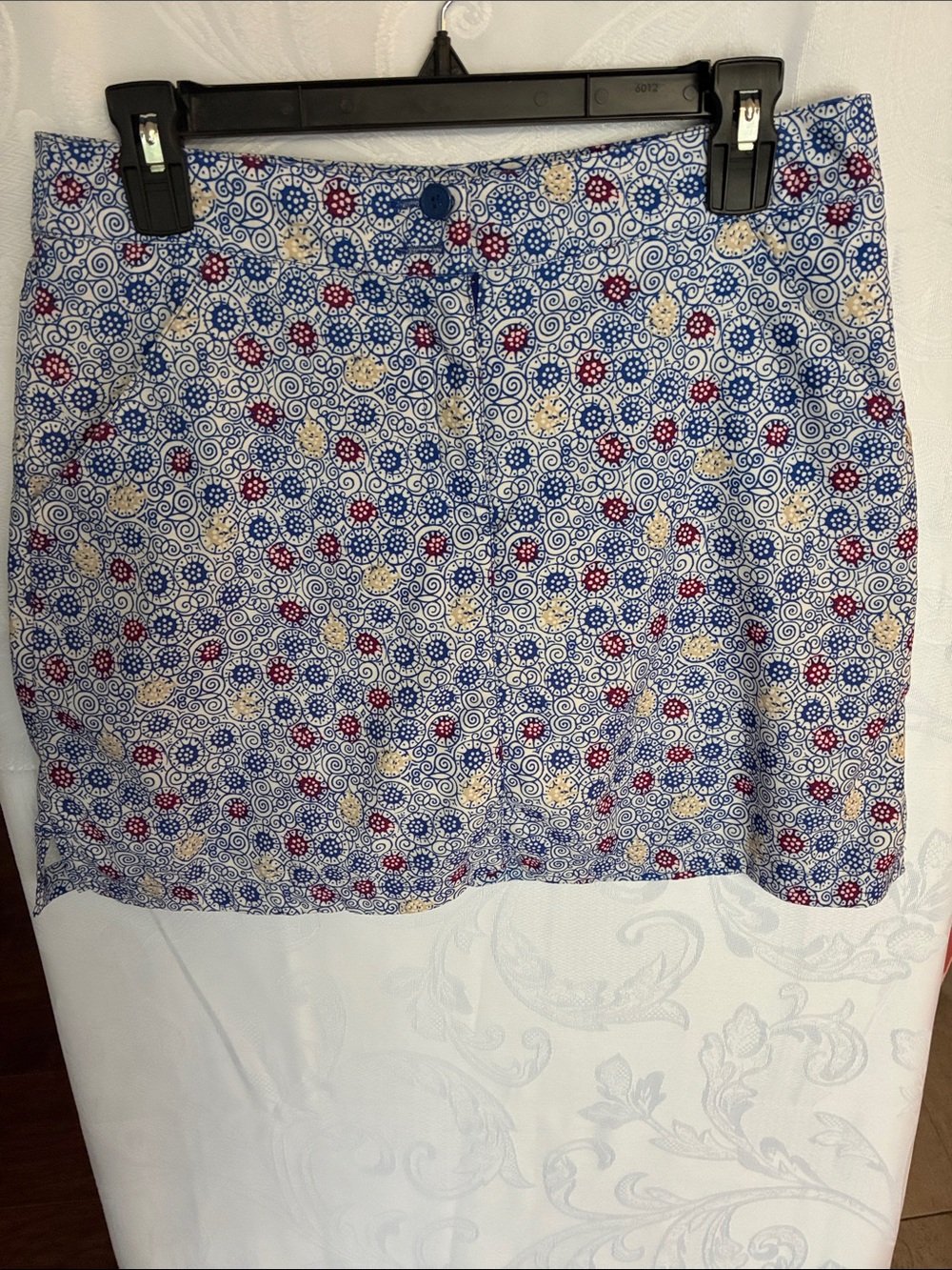 Lopez Golf Skort Printed Blue Floral-Accent Skort